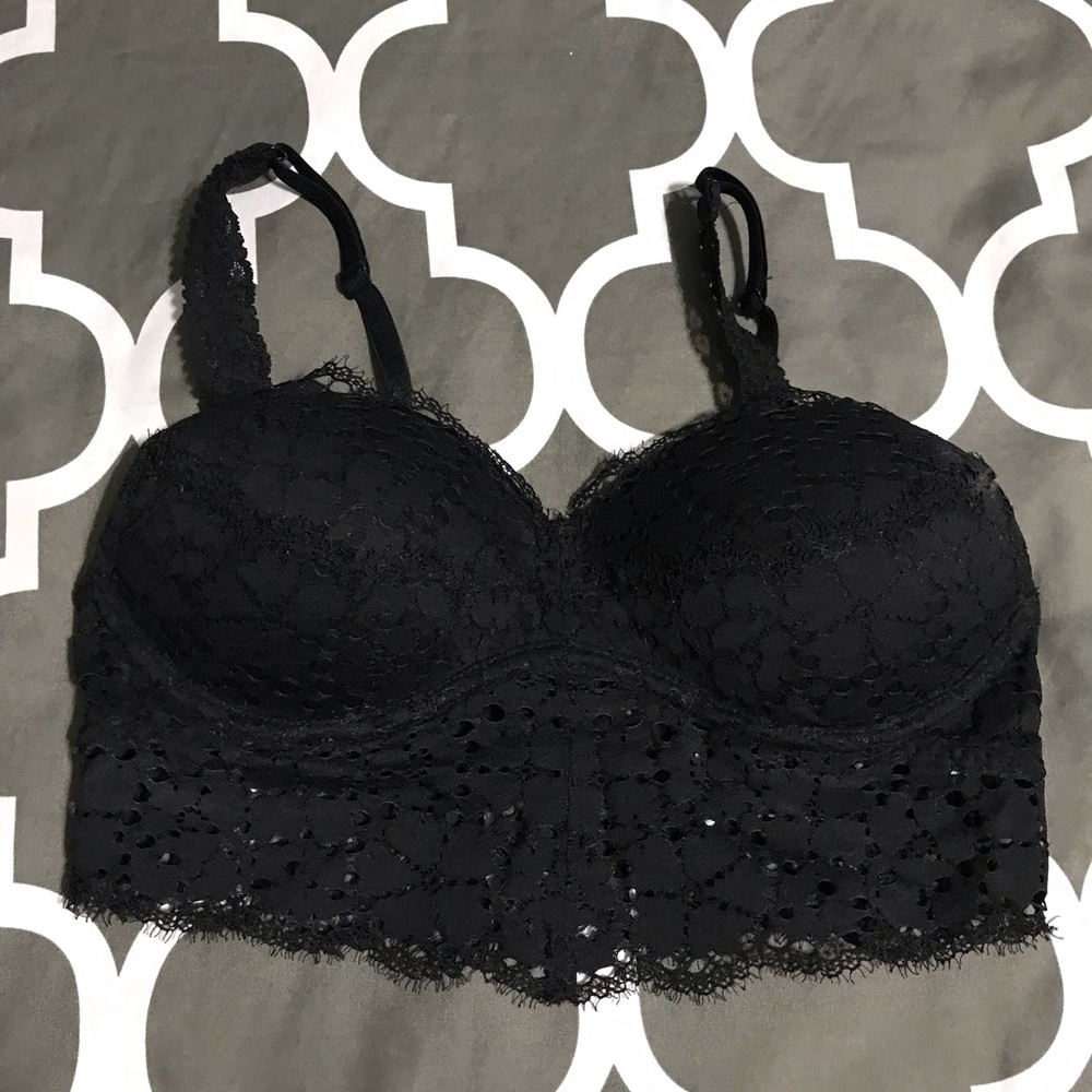 Black Crochet Bralette